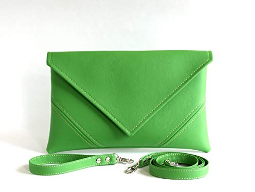 Green clutch handbag Clearance