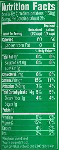 DEL MONTE FRESH CUT WHOLE NEW CANNED POTATOES, CANNED VEGETABLES, 14.5 OZ CAN