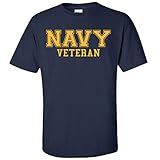 NAVY Veteran GOLD Logo Short Sleeve T-Shirt