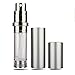 Louischanzl 5ml Portable Mini Refillable Perfume Atomizer Bottle 1Pc, LeakProof Nozzle, Travel and Outdoor Empty Spray Bottles, Metal Matte Material, Glass Inner Bottle. (Classic Series Silver)