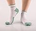 Yingdi Copper padded cushion Socks for Women - Moisture Wicking and Antimicrobial Pink and Green Pack of 2 Pairs