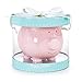 Pearhead Ceramic Pink Piggy Bank, Makes a Perfect Unique Gift, Nursery Décor, Keepsake, or Savings Piggy Bank for Kids, Pink