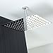 Koko Brand Rain16 16-inch Solid Square Ultra Thin Rain Shower Head, Polished Stainless Steel (Chrome))