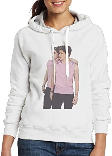 Guangchn Martinez&amp;Twins Young Women's Pullover Casual Cotton Hooded Sweatshirt