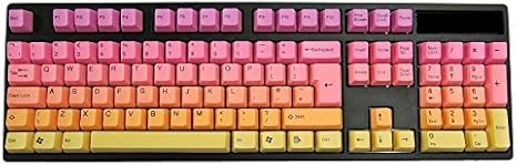 Tai Hao Pbt Double Shot Set Sunshine Us Ansi Iso Keycap Amazon Co Uk Computers Accessories