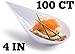 Zappy 100 Tear Drop Mini Appetizer Plates - Mini Dessert Plates White Tasting Spoons Plastic Mini Spoons Dessert Spoon Teardrop Asian Spoon Small Mini Dessert Bowls Serving Cup Horderves Plates