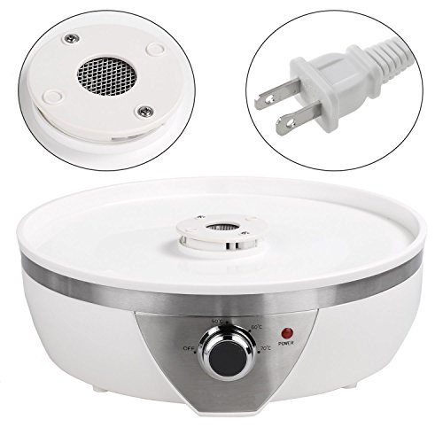 Food Dehydrator Machine - BPA Free Drying System With Five Nesting Tray - For Beef Jerky Preserving Wild Food and Fruit Vegetable Dryer in Home Kitchen (White) - Thumbnail 6