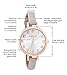 Women's Watches by FERENZI | Elegant Rose Gold-Tone Grey-Beige PU Leather Thin Band Watch | FZ15501