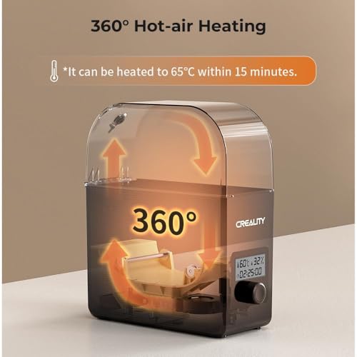 Creality Filament Dryer Box Pro, Upgraded 360° Heating with Fan, Dust & Moisture-Proof Storage, 3D Printer Filament Spool Holder, Dehydrator for 1.75mm/2.85mm PLA PETG ABS TPU