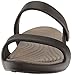 crocs Women's Cleo V Flat Sandal, Espresso/Mushroom, 8 M US