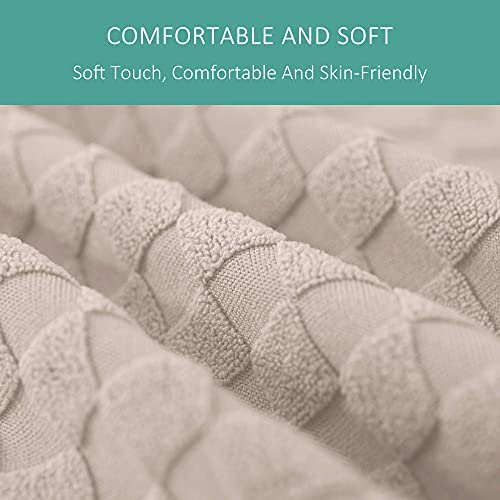 ZHZJ Chair Cover for Dining Room Set of 4，Dining Chair Slipcovers，Parsons Dining Chair Seat Covers for Kitchen Stretch Removable Washable，Beige 4