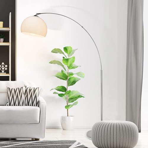 Brilliant Vessa Bogenstandleuchte 1 x E27 max. 60 W White/Chrome 92940/75