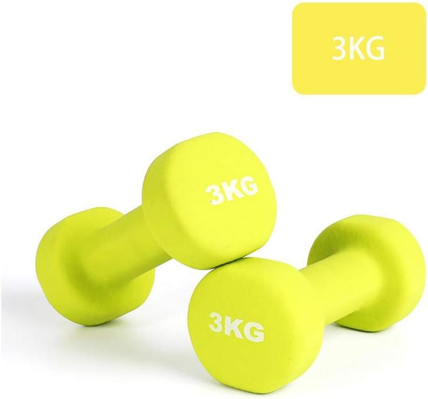 Love lamp Dip Dumbbells Ladies Fitness Sports Equipment Shoulder and Back Exercises for Training Strength Dumbbells Matte Feel Green 5kg