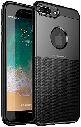 Abronix Shockproof Full Protective Anti-Scratch Resistant Dual Layer Rugged TPU Case for Apple iPhone 7plus/8plus (Black)