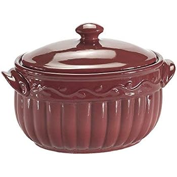 Amazon.com: Celebrating Home Cranberry Bean Pot (stoneware casserole