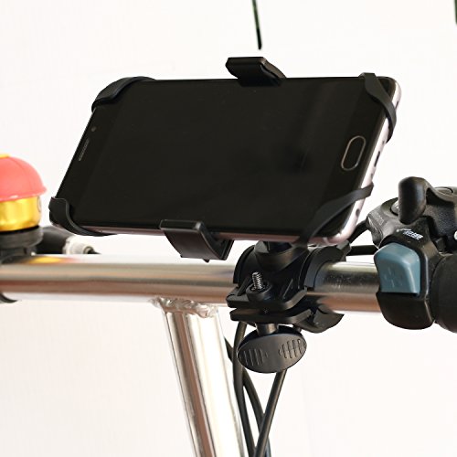 Bike Phone Holder YIANERM Universal Bike Mount Motorcycle Phone Holder with Non-Slip Straps Handlebar Cradle Holder for Samsung Galaxy iPhone 7 7 Plus 6s Plus More Smartphones