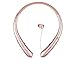 Rioddas Wireless Headphones Retractable Earbuds Sport Neckband Bluetooth headphones HD Stereo Bluetooth 4.1 Earphones w/ Mic IPX5 Sweatproof fo Gym Workout Talk Time Up To 15 Hours (Rose gold)