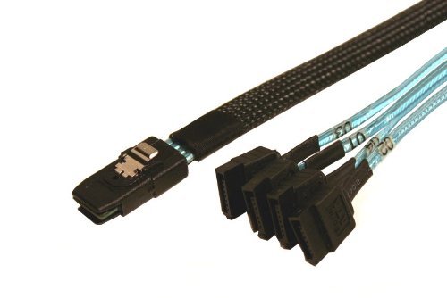 Data Storage Cables, p/n I3647-1M-XC: Mini SAS 36 (Target) - SATA x 4 (Host), 1M, Generic Cable [Electronics]