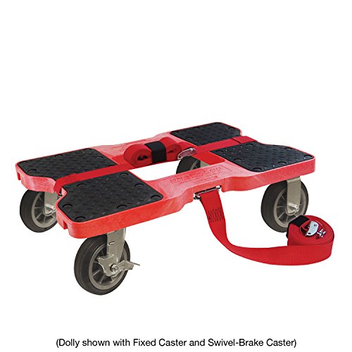 Snap-Loc Cargo Control SLAC6SB Caster,6" All-Terrain Swivel Brake, 375 lb. Solid Rubber, Standard Plate, 1-3/4" x 2-7/8"