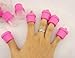 MauSong 10 Pcs Wearable Nail Soak Soakers Polish Remover DIY Acrylic Uv Gel Cap Tip Set (Pink)