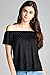 Emmalise Women's Short Sleeve Off Shoulder Casual Soft Shirt Tops