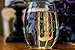 Wedding Party Wine Glasses (Mother of the Bride and Groom Set, Arrow, 2)