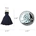 Wholesale Mini Black Tassel Charms Little Short Cotton Thread Tassel Supplies for Crafts and Jewelry Making(95-100PCS)