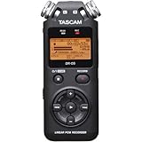 Tascam Portable Studio Recorder, Black, 7.5 x 2.4 x 1.2 inches (DR-05V2)
