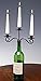 DEI The Vinyard Collection Bottle Stopper Three-Candle Candelabra with Antique Bronze Finish