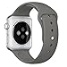 Apple Watch Band, Perman Sports Comfort Smooth Silicone Replacement Smart Watch Bracelet Strap Band Watchband for Apple Watch 42mm Dark Gray