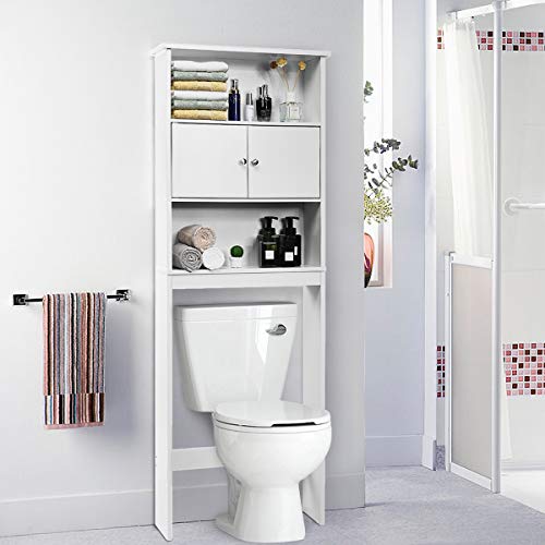 Giantex OverTheToilet Space Saver Storage with Three Layers