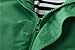 Hiheart Boys Girls Waterproof Hooded Jackets Cotton Lined Rain Jackets Green 7/8