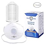 Golden Scute N95 Dust Mask with Exhalation Valve15/Box NIOSH-Certified Particulate Respirator Safety Mask for Construction, Woodworking, Emergency Kit, DIY Project, Paint Sprayers