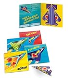 Peaceable Kingdom Valentine Airplanes - 28 Folding Airplane Cards