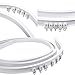 Datttcc Alloy Plastic Windows and Balcony Curtain Track Soft Curved Track Rail Slide Rail Accessories (5 Meters)