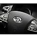 TopDall Carbon Fiber Steering Wheel 3D Sticker Decal Accessory for Infiniti