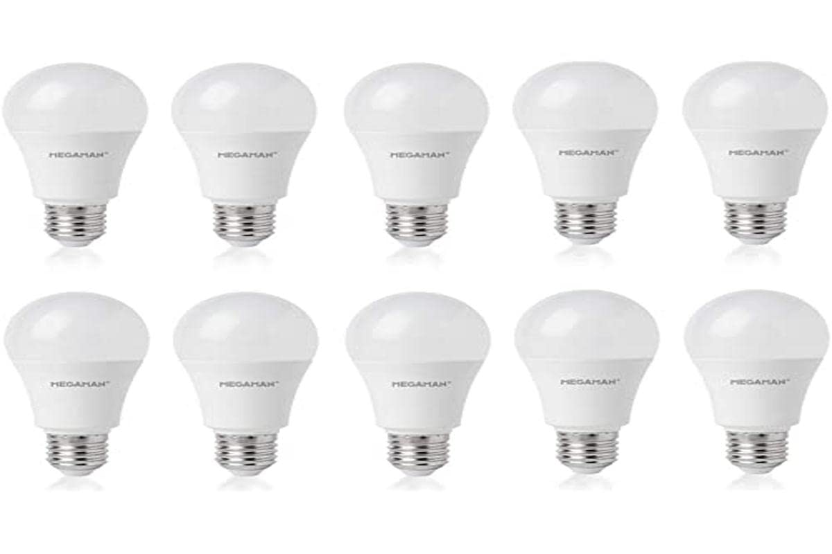 Megaman 8.8W GLS E27 ES 2800K Warm White LED Bulb 10 Piece Set, Warm White