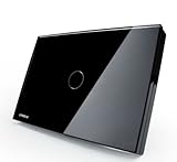 US/AU Standard, Smart home, Black Crystal Glass Panel, AC110~250V, LED indicator, Light Touch Screen Switch VL-C301-82