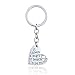 Best Teacher Gift It Takes a Big Heart to Help Shape Little Minds Charm Love Heart Pendant Keychain (B)