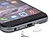 PortPlugs - Aluminum Finish Dust Plug Set - Charger and Headphone Jack Plugs- Compatible iPhone 5, SE, 6, 6s, Plus, iPad Air, iPod 5, 6 – Includes Holders (Silver)