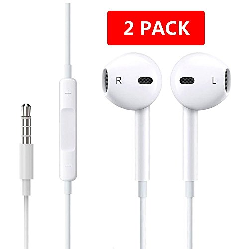 littlejian Earbuds/Earphones/Headphones, Premium in-Ear Wired Earphones with Remote & Mic Compatible Apple iPhone 6s/plus/6/5s/se/5c/iPad (White)