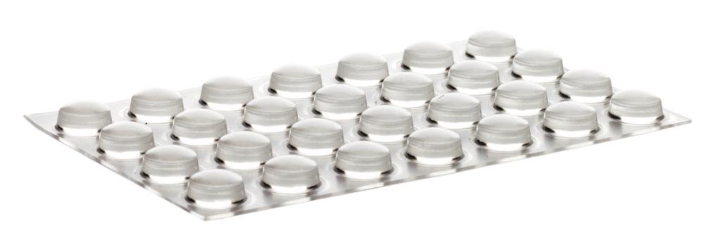 Home Xpert Bumpers Clear Lens – Various Sizes, Ø 11,1 mm, Höhe: 5,0 mm