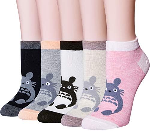 Justay5 Pairs Womens Cute Cat Socks Novelty Funny Cat Claw Socks Animal Fun Ankle Socks