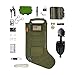 gearrific Tactical Christmas Stocking Pre-Filled with Gifts for Him, Soldiers, Military or Survivalists (32-Piece Set (Green))