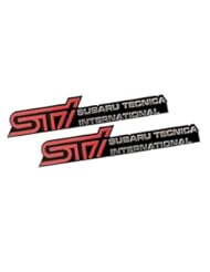 Automotive Parts and Accessories: 2 x (Pair / Set) STi Subaru Technica International Aluminum Engine Hood Emblem Badge Nameplate for Subaru Forester II Type M tS Outback Impreza WRX STi 22B S201 S202 S203 S204 R205 S206 Legacy GT RS RA RA-R S401 S402 R14 RB5 EXIGA 2.0GT - ERPART