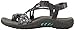 Skechers Women's Reggae Jamrock Toe Ring Sandal,Charcoal,9 M US