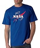 NASA Logo T-shirts, Large, Royal Blue