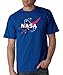 NASA Logo T-shirts, Large, Royal Blue