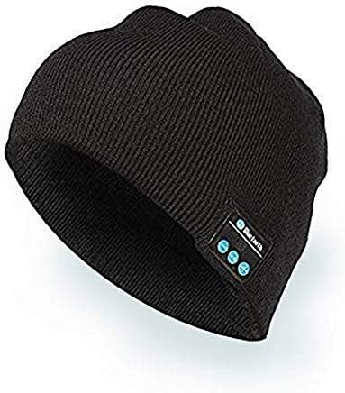 HanPro Bluetooth Beanie, Rechargeable Unisex Wireless Headphone Beanie With Control Panel, Removable Headphones, charges Via USB, Unique & Delightful Christmas Gift For Your Friends by HANPURE