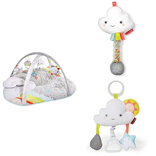 Skip Hop Silver Lining Cloud Activity Gym Infant Toy Bundle Gift